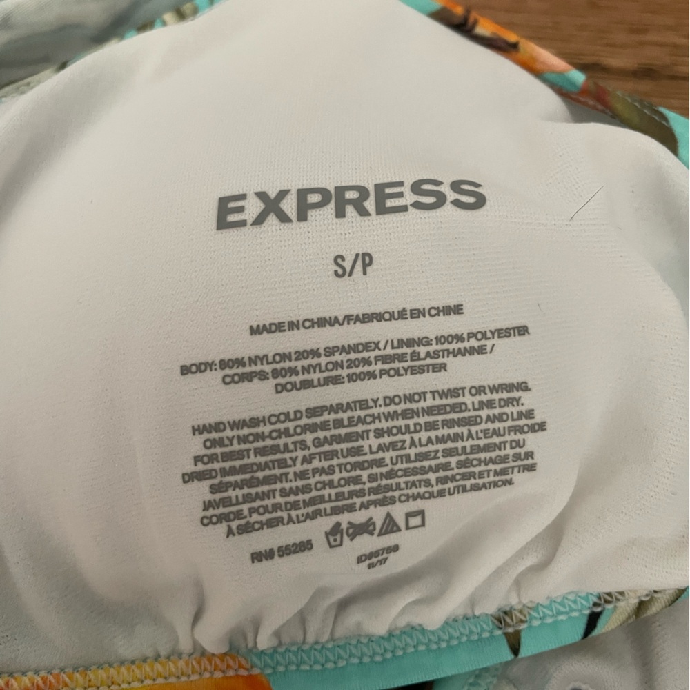 Express Floral Bikini with Ruffled Top - Picture 4 of 5